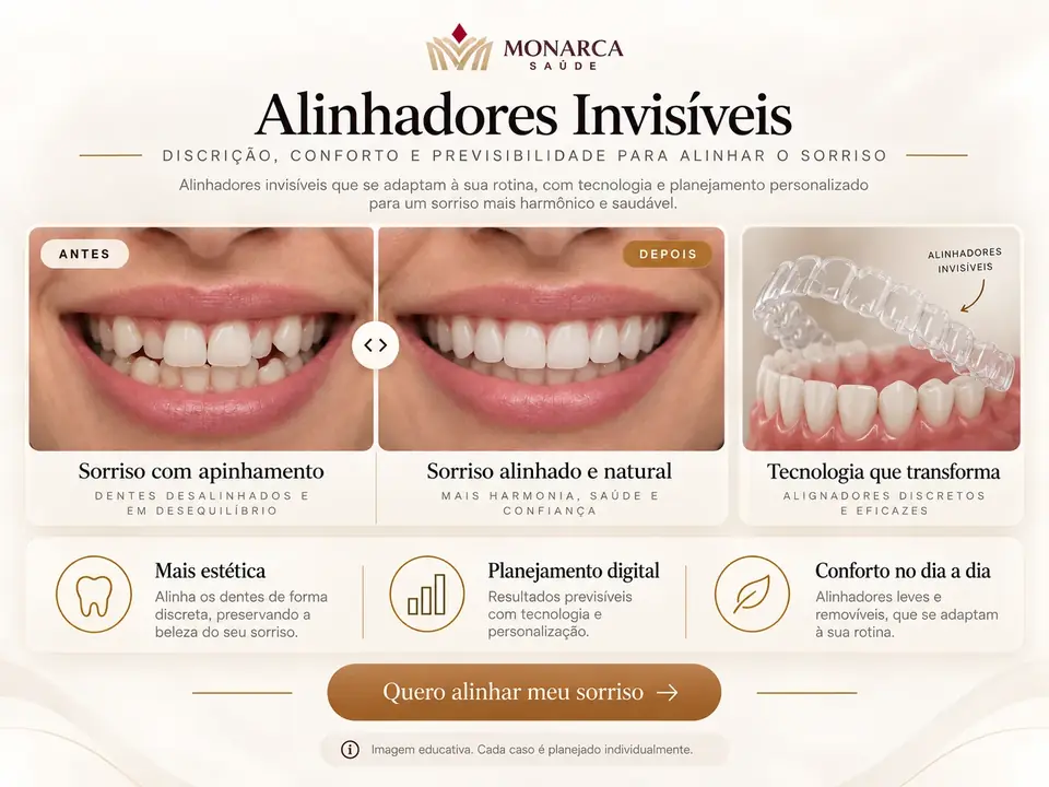 Guia visual — Alinhadores Invisíveis