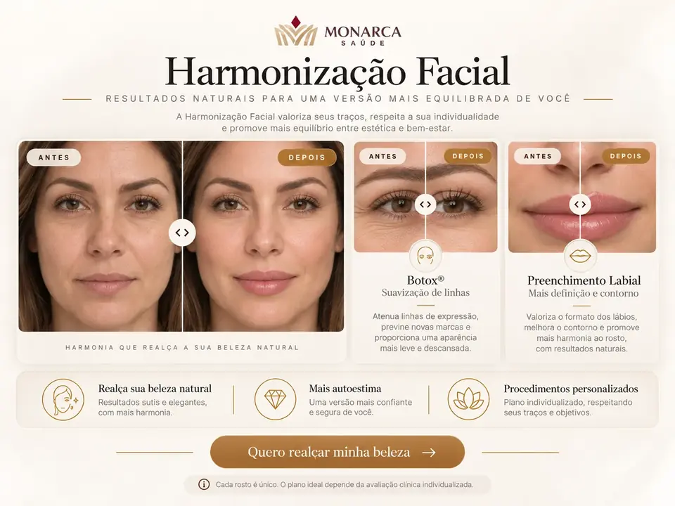 Guia visual — Harmonização Facial