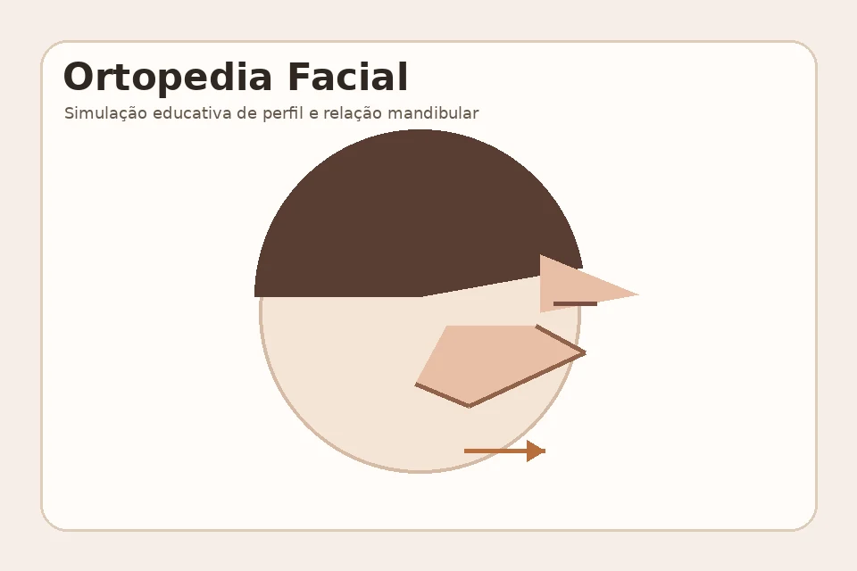 Antes - exemplo educativo de Ortopedia Funcional dos Maxilares