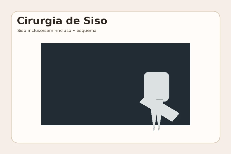 Exemplo visual educativo antes de Cirurgia de Siso