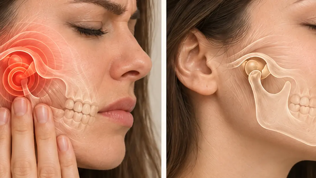 Representação visual educativa de Disfunção Temporomandibular (DTM)